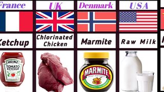 Never try these in other countries/ #comparisonvideo #bannedfoods
