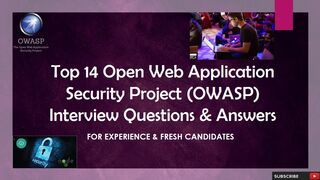 Top14 Open Web Application Security Project (OWASP) Interview Q&A | For Fresh & Experience Candidate