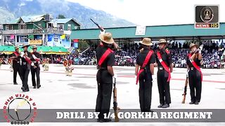 #army drill by Gorkha Regiment