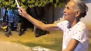 Hhhh,,, boom boom of grand mother