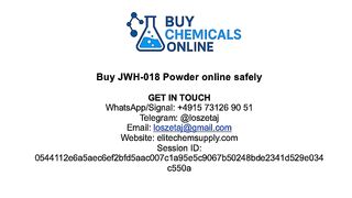 Buy JWH-018 Powder online safely