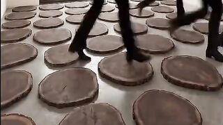 Most Amazing Epoxy Floor Transformation | Natural Wood ???? & Resin Design???? #shortsfeed #trending