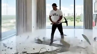 THIS Floor Turned Into a Living Aquarium RiverEpoxy River Floor Transformation #interiordesig #EpoxyFloor #epoxyresin #epoxy