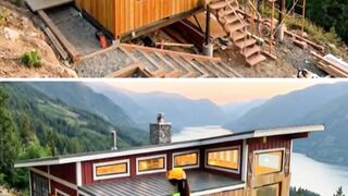 منزل مصنوع من حاوية شحن قديمة