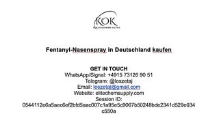 Fentanyl-Nasenspray in Deutschland kaufen