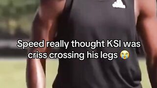 KIS was Crisscrossing his legs ????