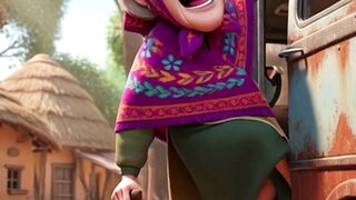 Grandma DESTROYS Ticket Collector With Savage Reply ???? | #ai #cartoon #shorts