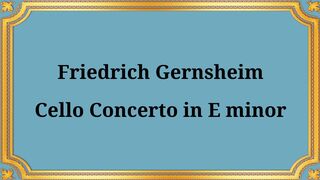 Friedrich Gernsheim, String Quartet No. 2 in A minor, Op. 31