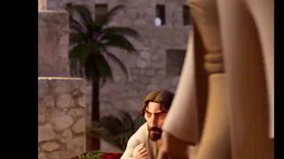 Jesus heals the blind man