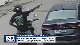 Policial reage a assalto