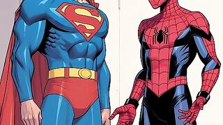 quando homem aranha conhece super man.