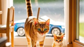 Mama Cat’s Sweet Surprise for Baby Cat ???? | Miniature World Film