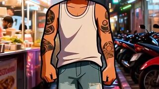 Anak jalanan di kota Neon