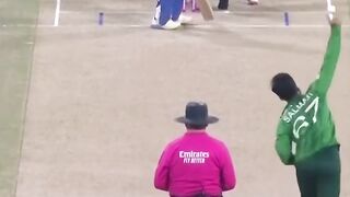 India 1st wicket gone Abhishek Sharma out