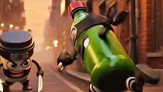 Capucino assasino vs botol hijau