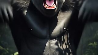 Gorilla #fyp #viral #trending #animals #WildGoat #nature #gorrila