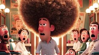 Barber Lost His Scissors in Customer’s Hair ???? | Funny Animation | #shorts #ai #cartoon