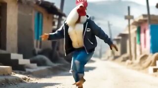 Funny Roosters Dance