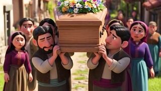 Wife Describes Afterlife… Villager Thinks It’s His House ???? | Desi Comedy | #ai #shorts #cartoon