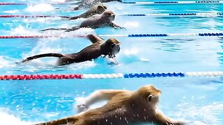 Young guys in mood of competition