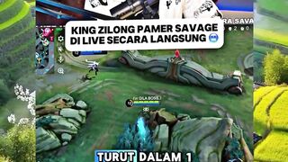 King Zilong pamer SAVAGE di live secara langsung tanpa ampun! ⚔️⚡️
