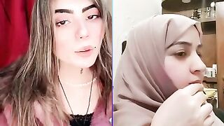Live show Arabian vs indian beautiful girls alina