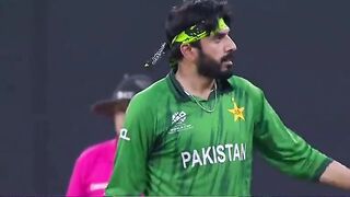 Namibia fall of wickets against Pakistan