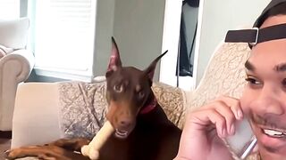 Pretend to make a phone call and say your best friend