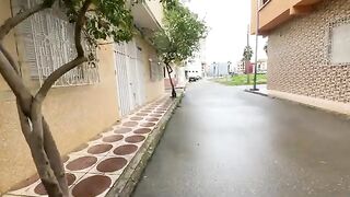 I fed three very hungry stray male cats.