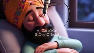 Sardar Ji & The Mosquito ???? | Funny Short Animation | #shorts #ai #cartoon