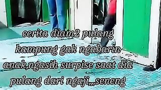 surprise pulang tanpa kasih kabar‼️#surprise #pulkam #momenharu #viraltiktok #suratcintauntukstarla