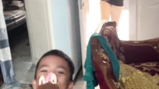 surprise pulang tanpa kasih kabar‼️#surprise #pulkam #momenharu #viraltiktok #suratcintauntukstarla