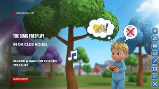 The Sims FreePlay - In Da Clubhouse: Search A Dancing Tree For Treasure