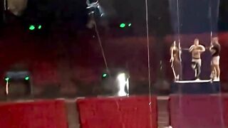 Triple pike from trapeze #gym #circus #aerial #flip #trampoline #acrobatics