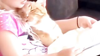 Baby With Kitten #funny #funnyreels #kitten #baby