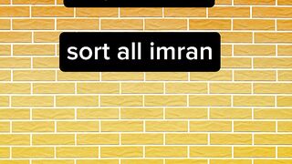 Sort all imran