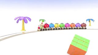 Learn Colors with Preschool Toy Train and Color Balls