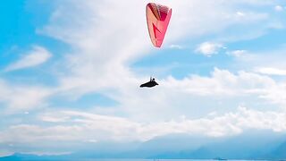 Video of a Floating Hot Air Balloon