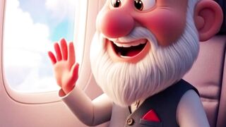 First Time on Airplane ???? | Haji Baba’s Free Food Surprise | #shorts #ai #cartoon