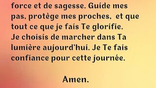 Une Courte Prière du Matin Qui Apaise le Cœur