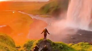 peaceful and beautiful Indonesian scenery