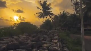 peaceful and beautiful Indonesian scenery