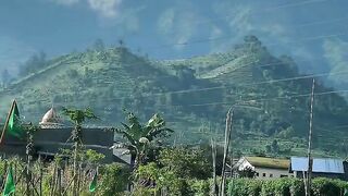 peaceful and beautiful Indonesian scenery