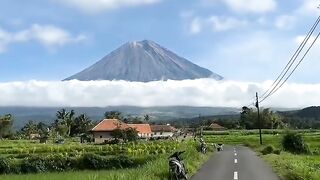 peaceful and beautiful Indonesian scenery