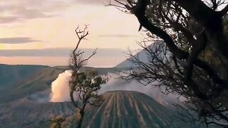 peaceful and beautiful Indonesian scenery