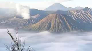 peaceful and beautiful Indonesian scenery