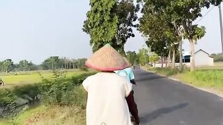 peaceful and beautiful Indonesian scenery