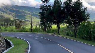 peaceful and beautiful Indonesian scenery