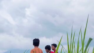 peaceful and beautiful Indonesian scenery