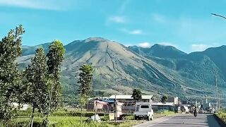 peaceful and beautiful Indonesian scenery